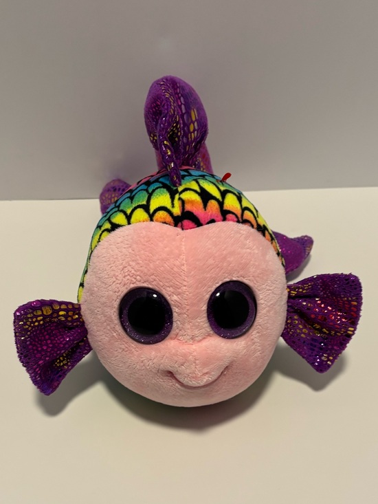 Ty Other - 3 for $30 Ty Beanie Boos Flippy the Multicolored Fish plush stuffie